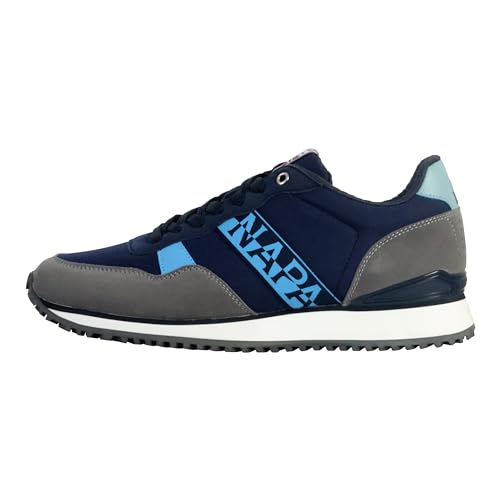 NAPAPIJRI Herren-Schuhe NP0A4HVP Cosmos 01 Blau Sneakers Low Leder und Stoff, blau, 40 EU von Napapijri