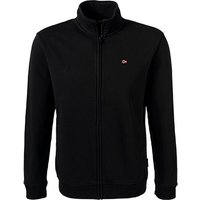 NAPAPIJRI Herren Sweatjacke Schwarz Baumwolle unifarben von Napapijri