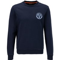 NAPAPIJRI Herren Sweatshirt blau Baumwolle unifarben von Napapijri