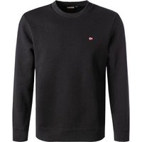 NAPAPIJRI Herren Sweatshirt schwarz Baumwolle unifarben von Napapijri