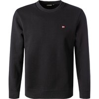 NAPAPIJRI Herren Sweatshirt Schwarz Baumwolle unifarben von Napapijri
