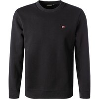 NAPAPIJRI Herren Sweatshirt schwarz Baumwolle unifarben von Napapijri