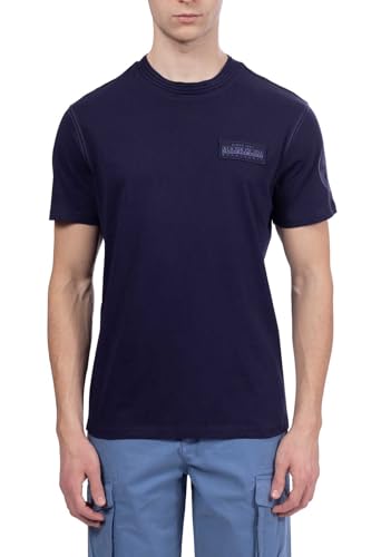 NAPAPIJRI - Herren T-Shirt Amundsen 1, Marineblau, XL von Napapijri