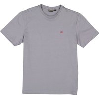 NAPAPIJRI Herren T-Shirt grau Baumwolle von Napapijri