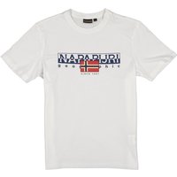 NAPAPIJRI Herren T-Shirt weiß Baumwolle von Napapijri