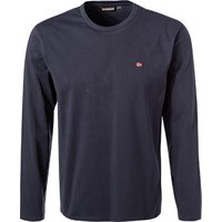 NAPAPIJRI Herren Longsleeve blau Baumwolle von Napapijri