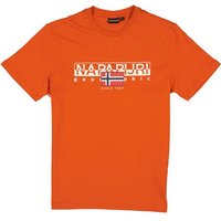 NAPAPIJRI Herren T-Shirt orange Baumwolle von Napapijri