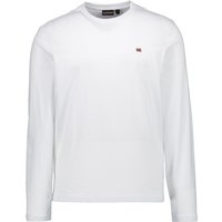 NAPAPIJRI Herren Longsleeve weiß Baumwolle von Napapijri