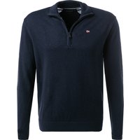 NAPAPIJRI Herren Troyer blau Merinowolle unifarben NAPAPIJRI Herren Troyer blau Merinowolle unifarben von Napapijri