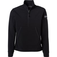 NAPAPIJRI Herren Windbreaker schwarz Mikrofaser unifarben von Napapijri