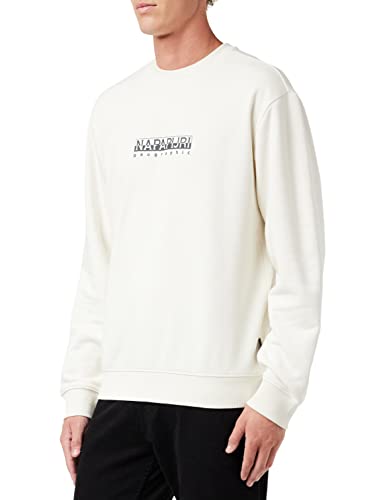 NAPAPIJRI Herren b-Box c s 1 Sweatshirt, White Whisper, XXL von Napapijri