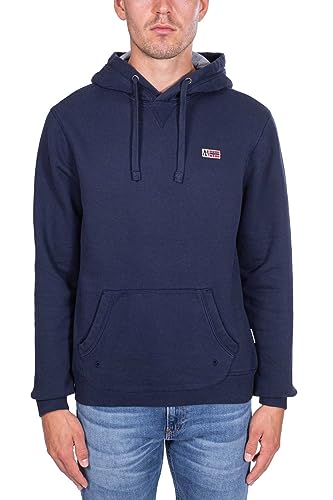 NAPAPIJRI - Men's Essential Hoodie with Logo Patch - Size L von Napapijri