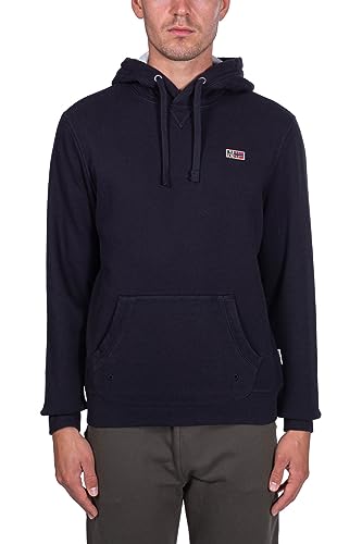 NAPAPIJRI - Men's essential hoodie with logo patch - Size L von Napapijri