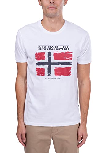 NAPAPIJRI - Men's Logo Flag T-Shirt - Size S von Napapijri