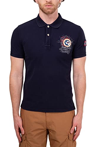 NAPAPIJRI - Men's Logo Patch Polo Shirt - Size von Napapijri