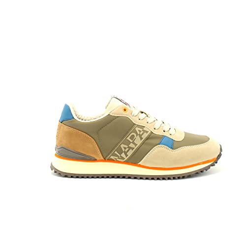 NAPAPIJRI NP0A4HL5 Sneakers mit Schnürsenkeln aus Wildleder für Damen, Beige/Grün, 42 von Napapijri