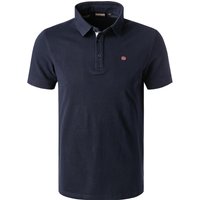 NAPAPIJRI Herren Polo-Shirt blau Baumwoll-Piqué von Napapijri