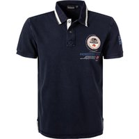 NAPAPIJRI Herren Polo-Shirt blau Baumwoll-Piqué von Napapijri