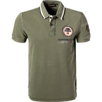 NAPAPIJRI Herren Polo-Shirt grün Baumwoll-Piqué von Napapijri