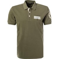 NAPAPIJRI Herren Polo-Shirt grün Baumwoll-Piqué von Napapijri