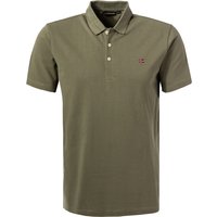 NAPAPIJRI Herren Polo-Shirt grün Baumwoll-Piqué von Napapijri