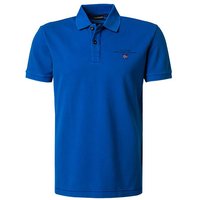 NAPAPIJRI Herren Polo-Shirt blau Baumwoll-Piqué von Napapijri