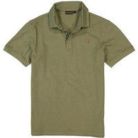 NAPAPIJRI Herren Polo-Shirt grün Baumwoll-Piqué von Napapijri