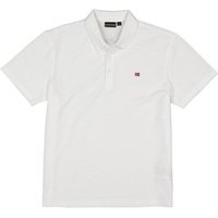 NAPAPIJRI Herren Polo-Shirt weiß Baumwoll-Piqué von Napapijri