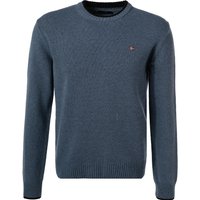 NAPAPIJRI Herren Pullover blau Wolle unifarben von Napapijri