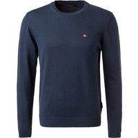 NAPAPIJRI Herren Pullover blau Baumwolle unifarben von Napapijri