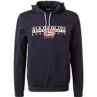 NAPAPIJRI Herren Hoodie blau Logo und Motiv von Napapijri