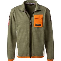 NAPAPIJRI Herren Strickjacke grün unifarben von Napapijri