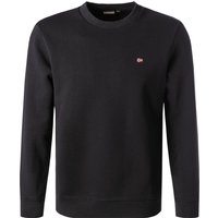 NAPAPIJRI Herren Sweatshirt schwarz Baumwolle unifarben von Napapijri