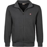 NAPAPIJRI Herren Sweatjacke schwarz Baumwolle unifarben von Napapijri