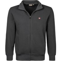 NAPAPIJRI Herren Sweatjacke schwarz Baumwolle unifarben von Napapijri