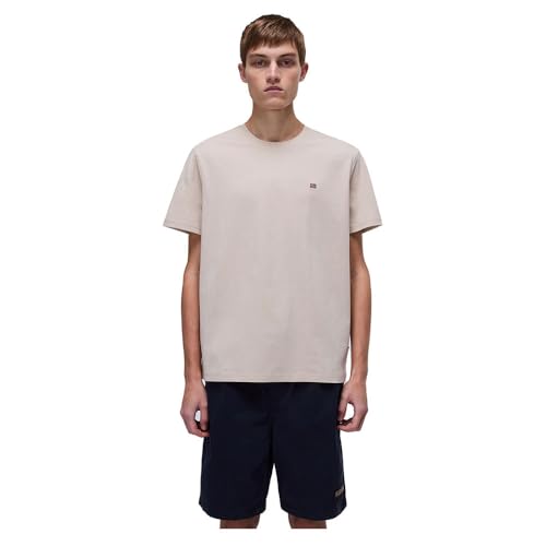 NAPAPIJRI T-SHIRT MANICHE CORTE UOMO BEIGE von Napapijri