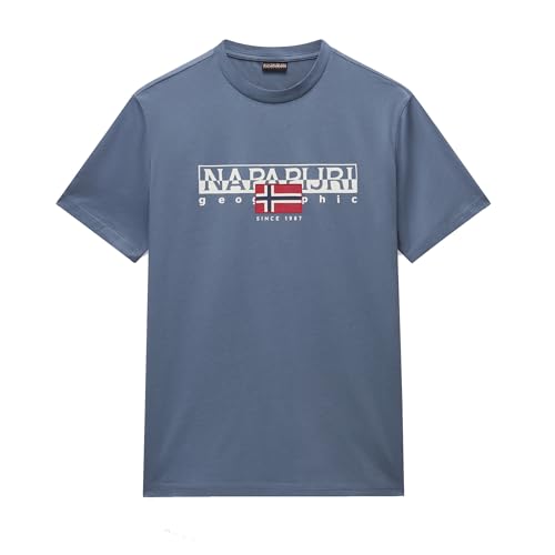 NAPAPIJRI T-SHIRT MANICHE CORTE UOMO GRIGIO von Napapijri