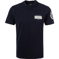 NAPAPIJRI Herren T-Shirt blau Baumwolle von Napapijri