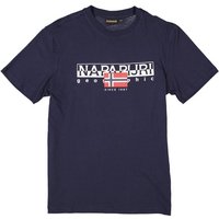 NAPAPIJRI Herren T-Shirt blau von Napapijri