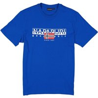 NAPAPIJRI Herren T-Shirt blau Baumwolle von Napapijri