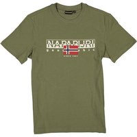 NAPAPIJRI Herren T-Shirt grün Baumwolle von Napapijri