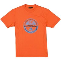 NAPAPIJRI Herren T-Shirt orange Baumwolle von Napapijri