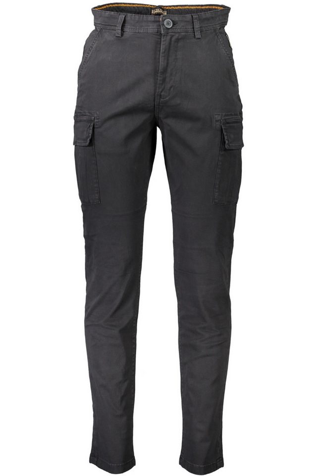 Napapijri 5-Pocket-Hose Schwarze Herren-Cargohose mit 4 Taschen und Logo-Detail von Napapijri