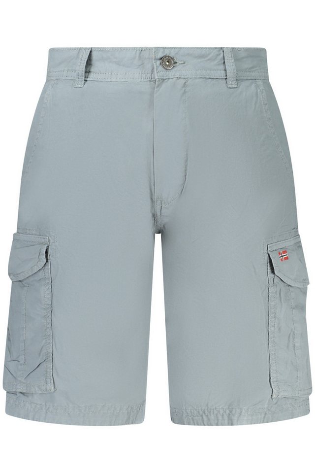 Napapijri 5-Pocket-Hose Stylishe Herren Bermuda-Shorts in Grau mit Stickerei und Taschen von Napapijri