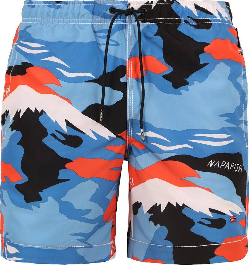 Napapijri Badehose Print Blau - Größe L von Napapijri