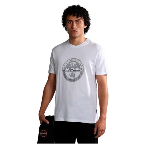 Napapijri Bollo T-Shirt - White/Grey-XXXL von Napapijri