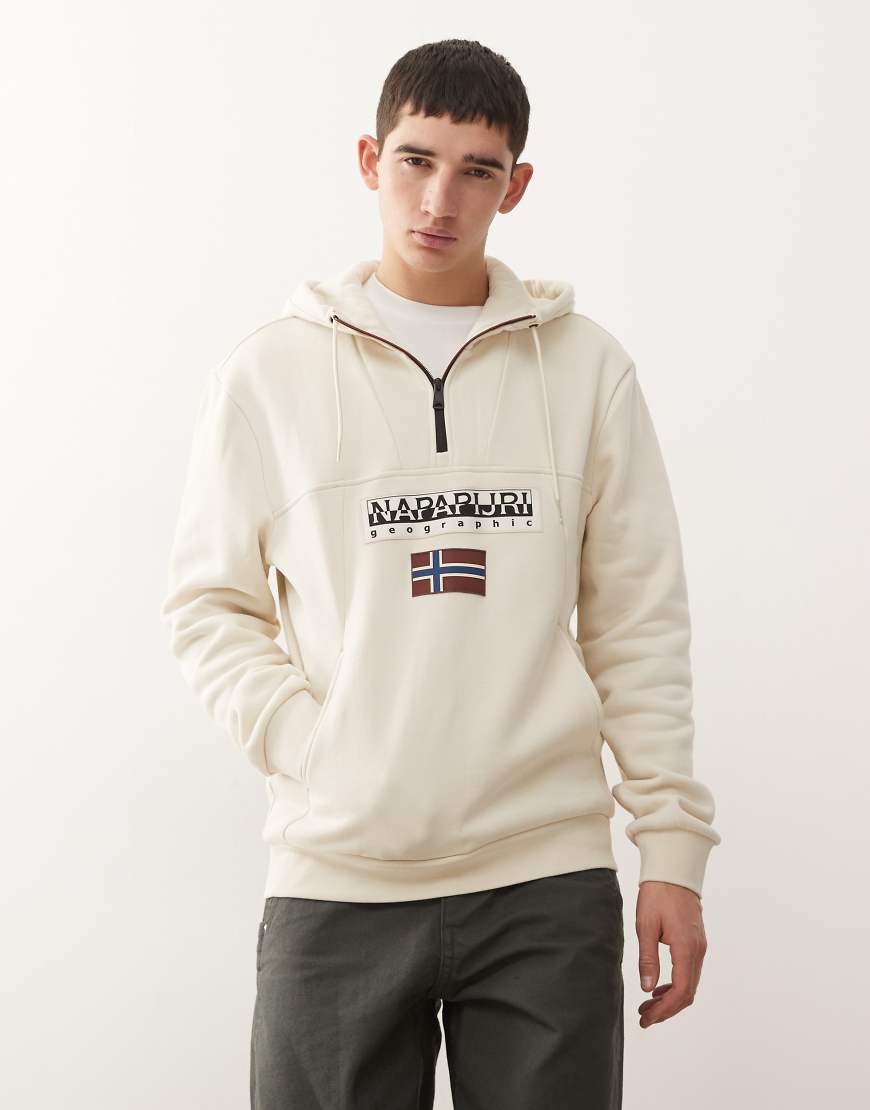 Napapijri - Burgee - Jacke in Beige mit kurzem Reißverschluss-Neutral von Napapijri