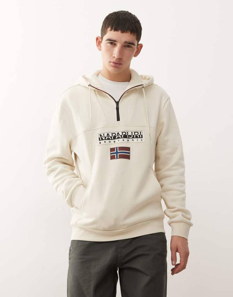 Napapijri - Burgee - Jacke in Beige mit kurzem Reißverschluss-Neutral von Napapijri