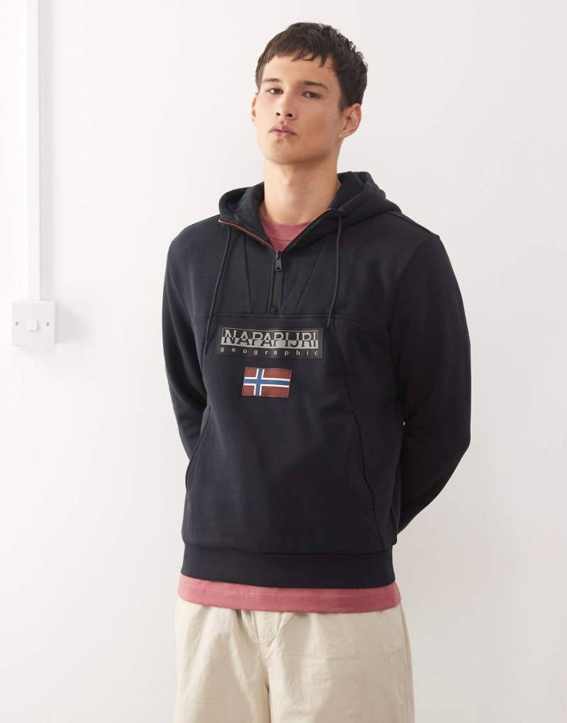 Napapijri - Burgee - Jacke in Schwarz mit kurzem Reißverschluss von Napapijri