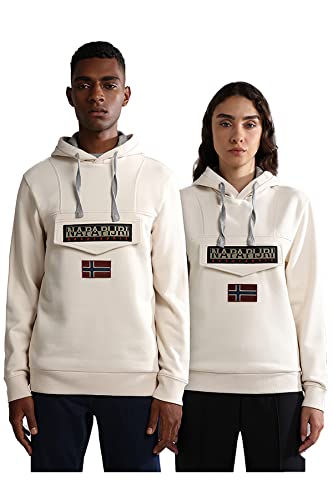 Napapijri Burgee Pullover Off White - Grösse M - Herren - Bekleidung - von Napapijri